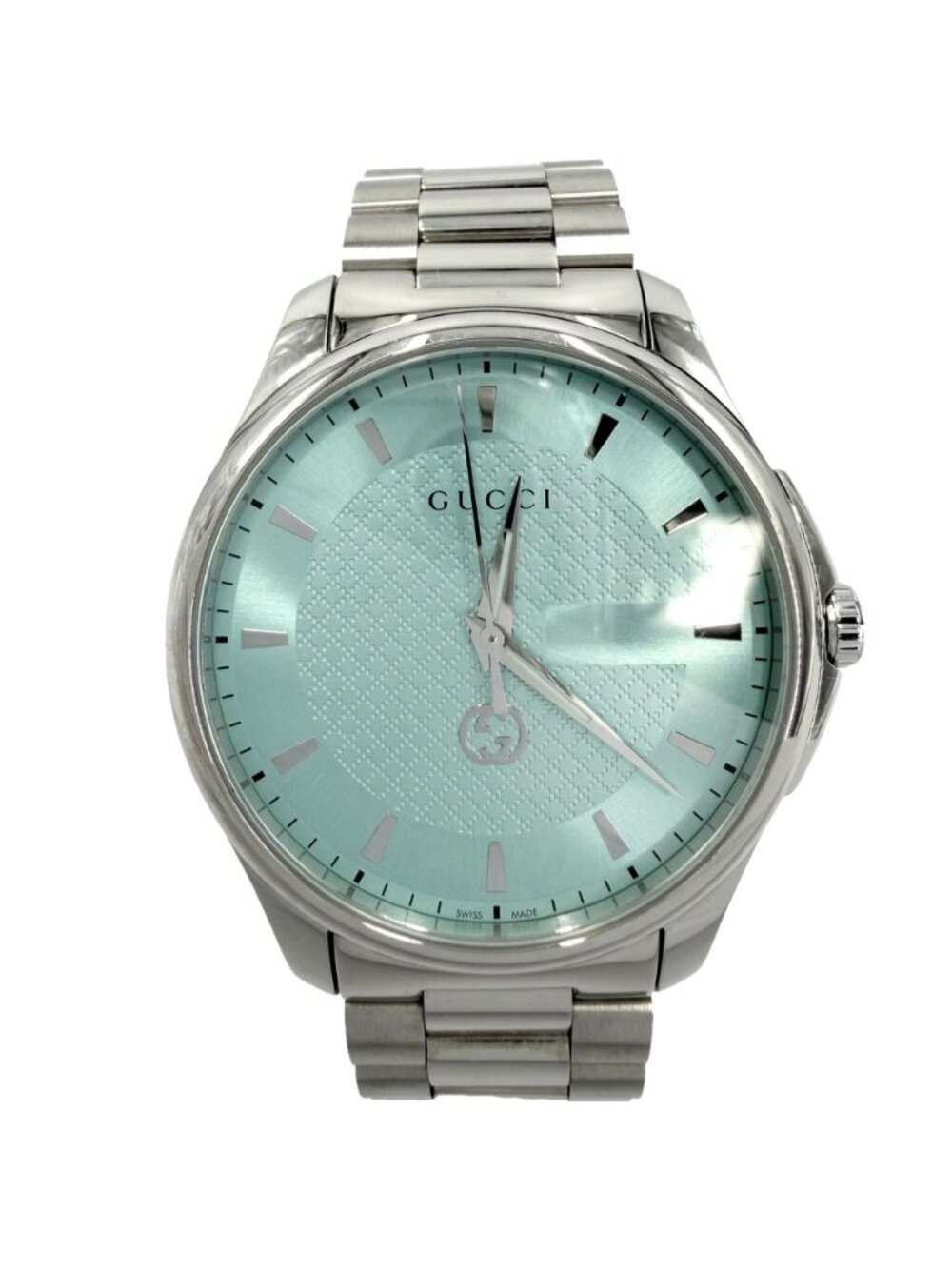 Gucci Watch G-Timeless Ice Blue Dial Quartz Stainless Steel Silver
